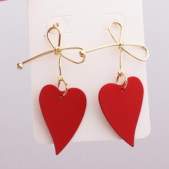 Geometric-shaped drop earrings