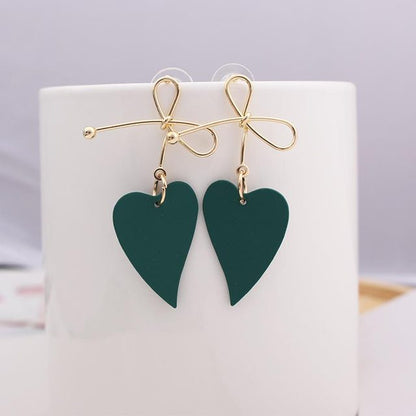 Geometric-shaped drop earrings