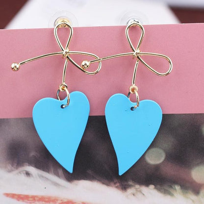 Geometric-shaped drop earrings