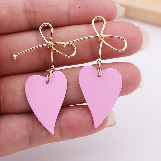Geometric-shaped drop earrings