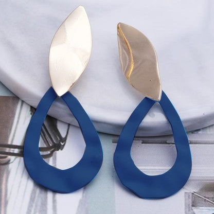 Geometric-shaped drop earrings